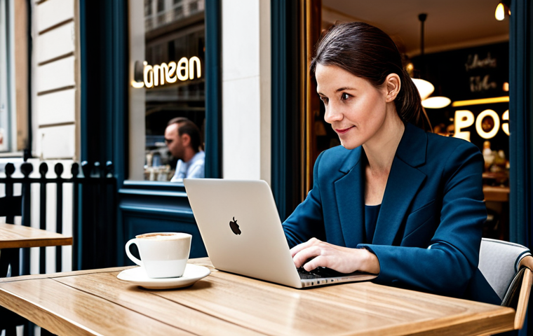 브랜드 마케팅 전략 수립 프로세스 - **

Prompt: A focused marketing professional, "Sophie," in her 30s, working on a digital marketing s...