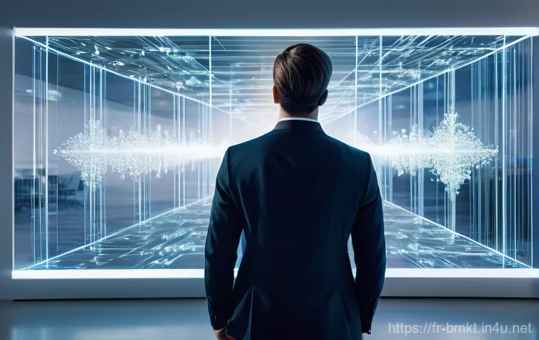 브랜드 마케팅 ROI 분석 방법 - **Prompt:** A sophisticated professional, dressed in smart casual attire, stands in a modern, bright...