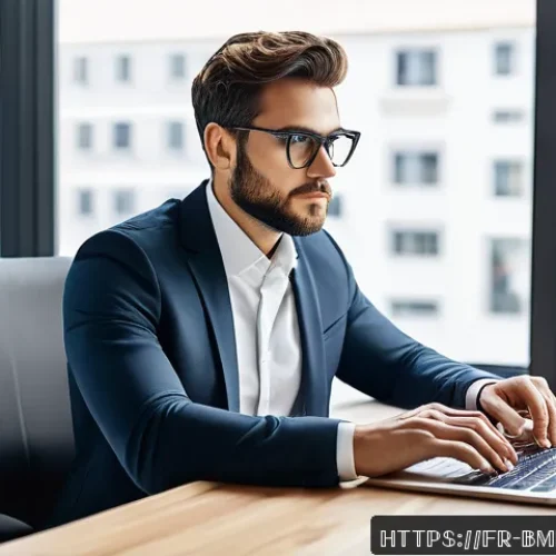 Home 33 브랜드 마케터로서 직업 만족도 높이는 방법 - A modern, bright office workspace designed for ergonomic comfort and personal inspiration, featuring...