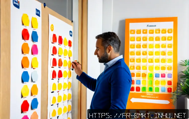 브랜드 마케팅 사례 기반 문제 해결법 - Photorealistic French marketing strategy workshop in a bright Paris office, diverse team studying a ...